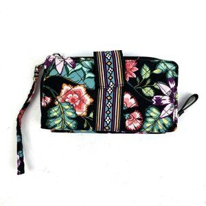 Vera Bradley Iconic Wallet Wristlet Combo Vines Floral Quilted Clutch New